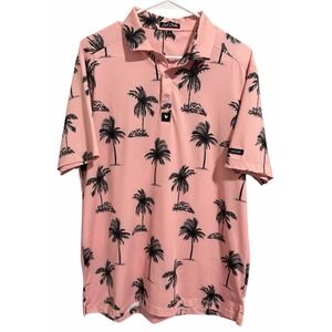 BAD BIRDIE TEQUILA SUNRISE POLO MEN'S SIZE LARGE
